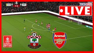 Southampton vs Arsenal LIVE | FA Cup 2025/2026 | Quarterfinal | Full Match [PES 2021]