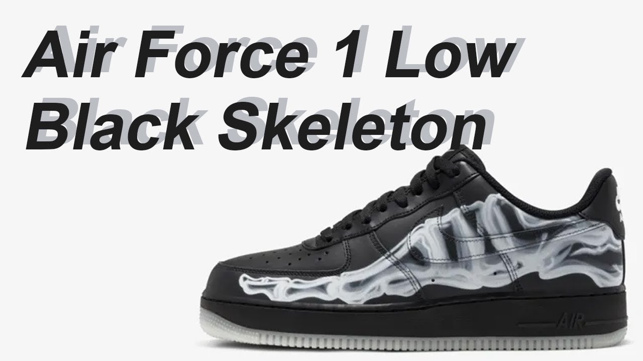 af1 skeleton black