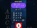 maths grade 8 - trắc nghiệm toán 8, giải phương trình tìm x