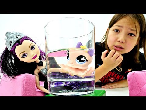 Куклы Эвер Афтер Хай разбирают вещи своих питомцев. Видео про игрушки для девочек