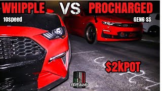 Whipple Mustang VS Procharged Camaro