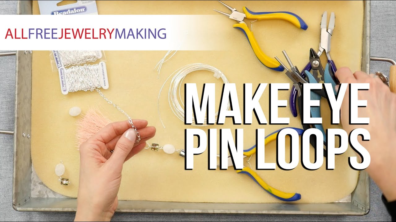 Make your own eye pins - easy, consistent loops every time