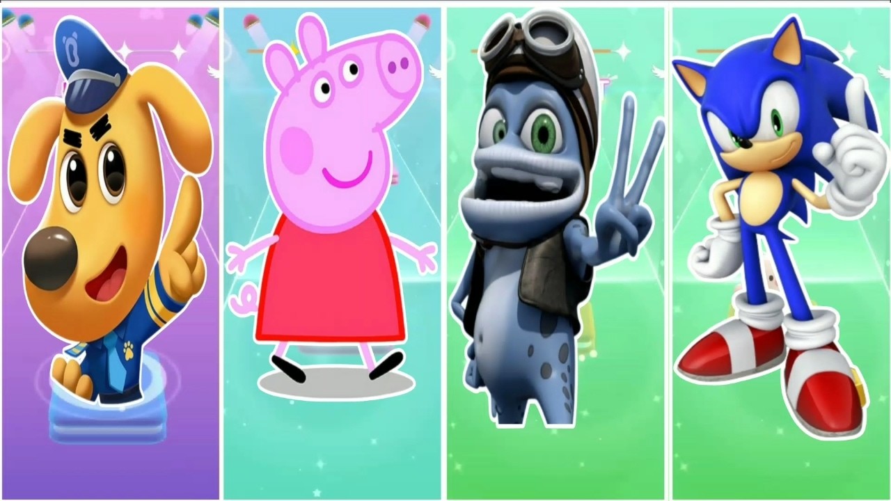 Sherif labrador vs Peppa pig vs Crazy frog vs Sonic
