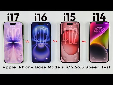 iPhone 17 vs 16 vs 15 vs 14 - iOS 26.5 Ultimate SPEED TEST 