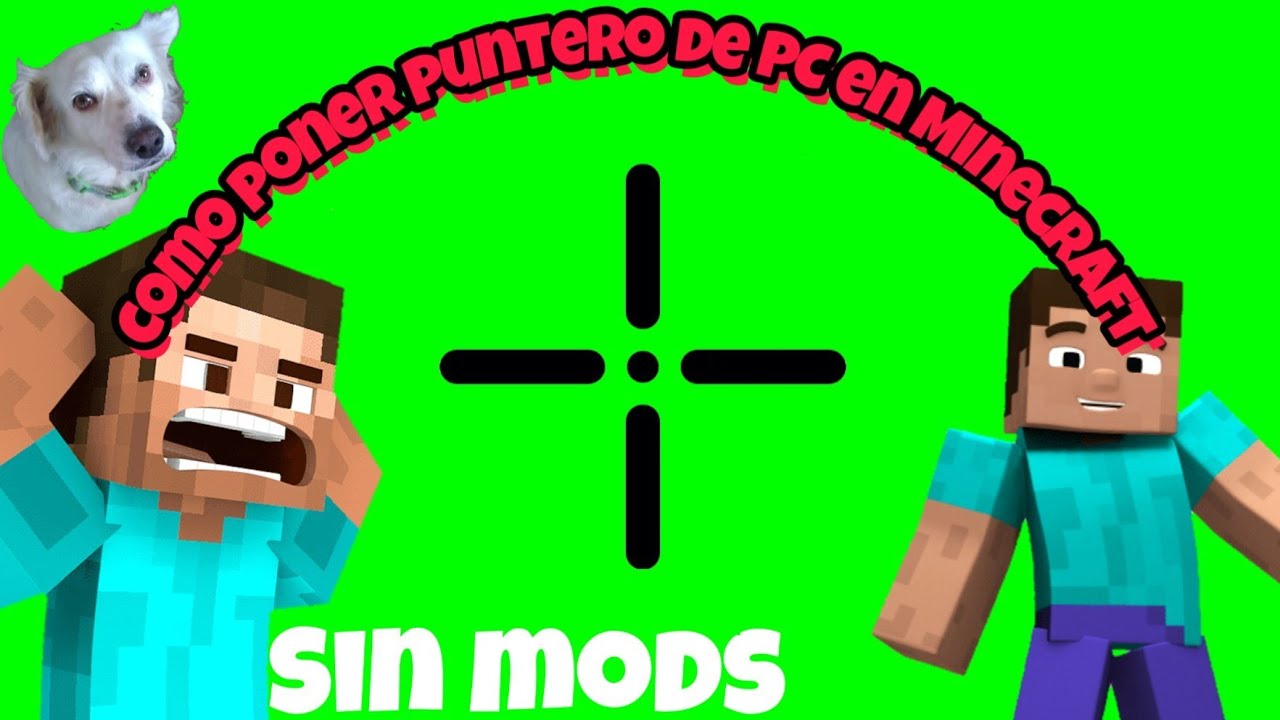 Como poner puntero de cruz en Minecraft - YouTube
