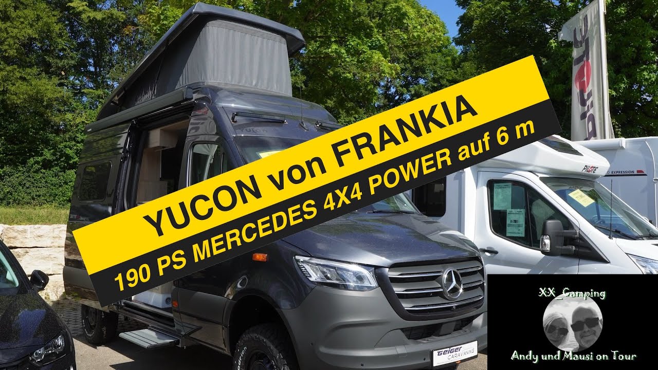 Wahnsinn Wohnmobil YUCON von FRANKIA Abenteuer mit 4X4 und 190 PS Mercedes Power Modell 2025