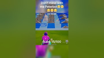 1v1 me Peterbot!!!😤😤😤😤😤