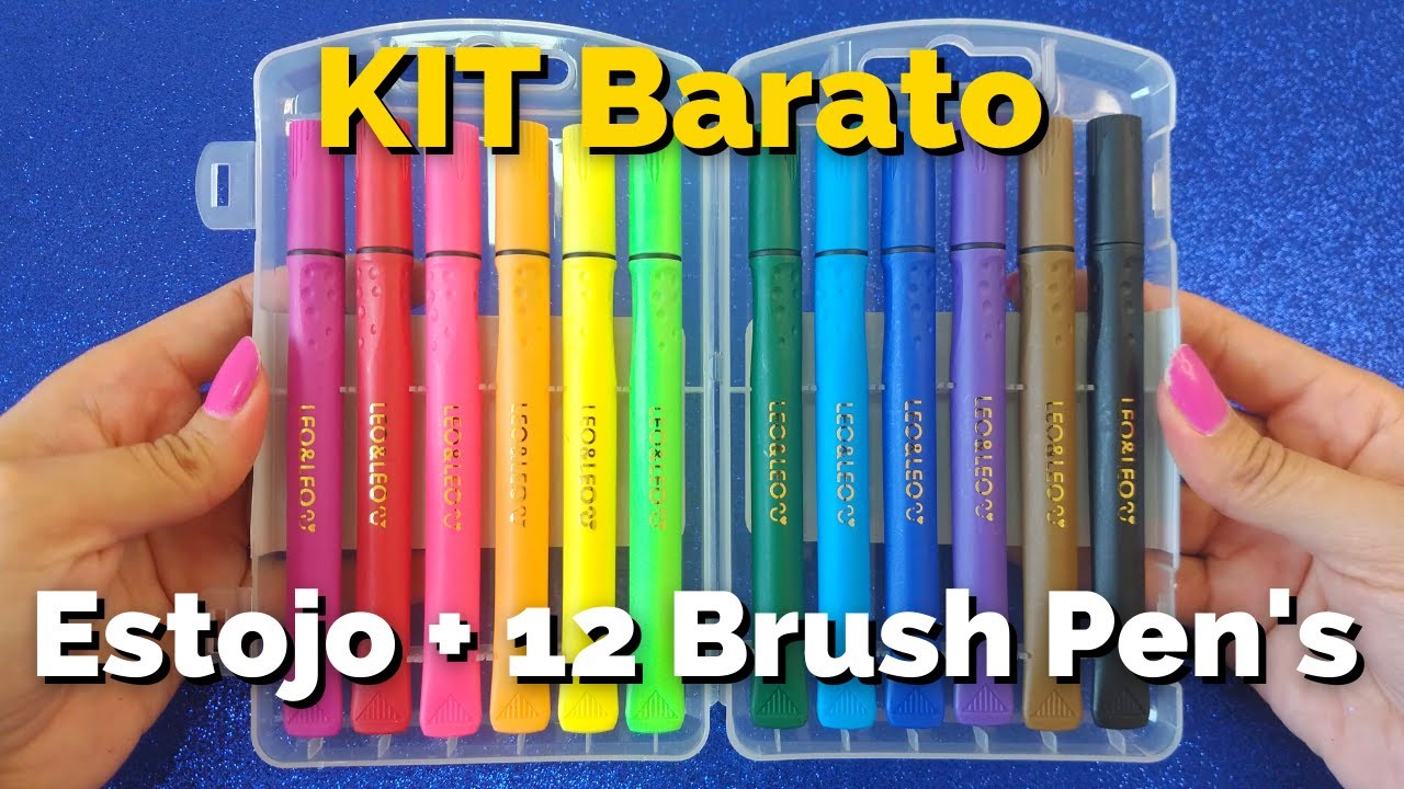 Kit de Brush Pen da LEO&LEO [BRUSH PEN BARATA]