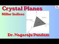 5. Crystal Planes I Miller Indices I CSIR Physics I Dr. Nagaraju Pendam