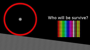 Escape Monters Circle + Mix & Seperate - Marble Race in Algodoo