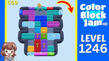 Color Block Jam Level 569 (1246) Solution Walkthrough