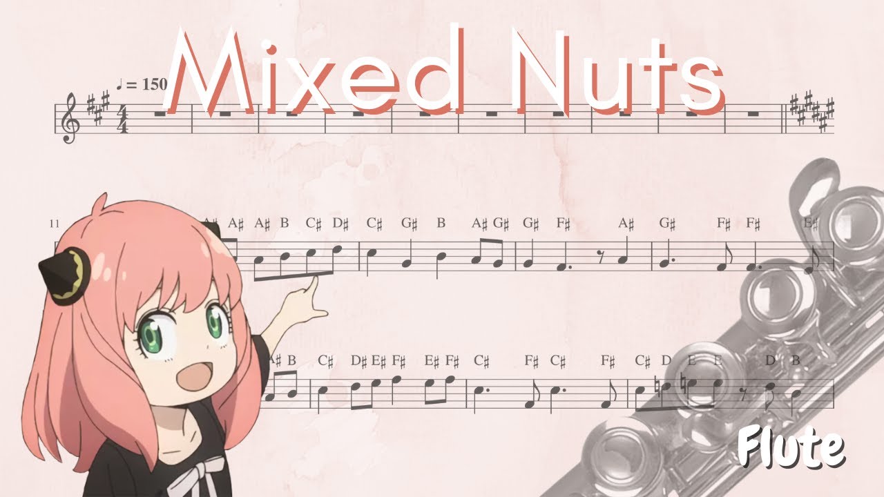 SPY x FAMILY Mixed Nuts (Flute) YouTube