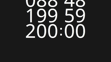 200 Minute Countdown Timer