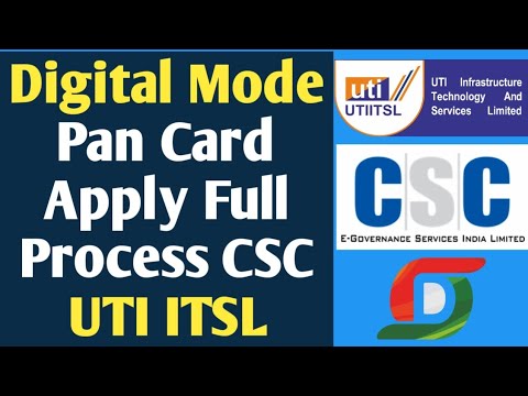 Digital Mode Pan Apply Process CSC UTI Digital Mode PAN Applying Full Proces #CSC #UTI #Digital Seva