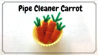 How to make a Pipe cleaner Carrot | Pipe cleaner Carrot | Easter crafts