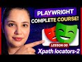 Final Xpath locators class | Playwright with Typescript #8