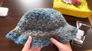 最近完成したもの　今、編んでいるもの