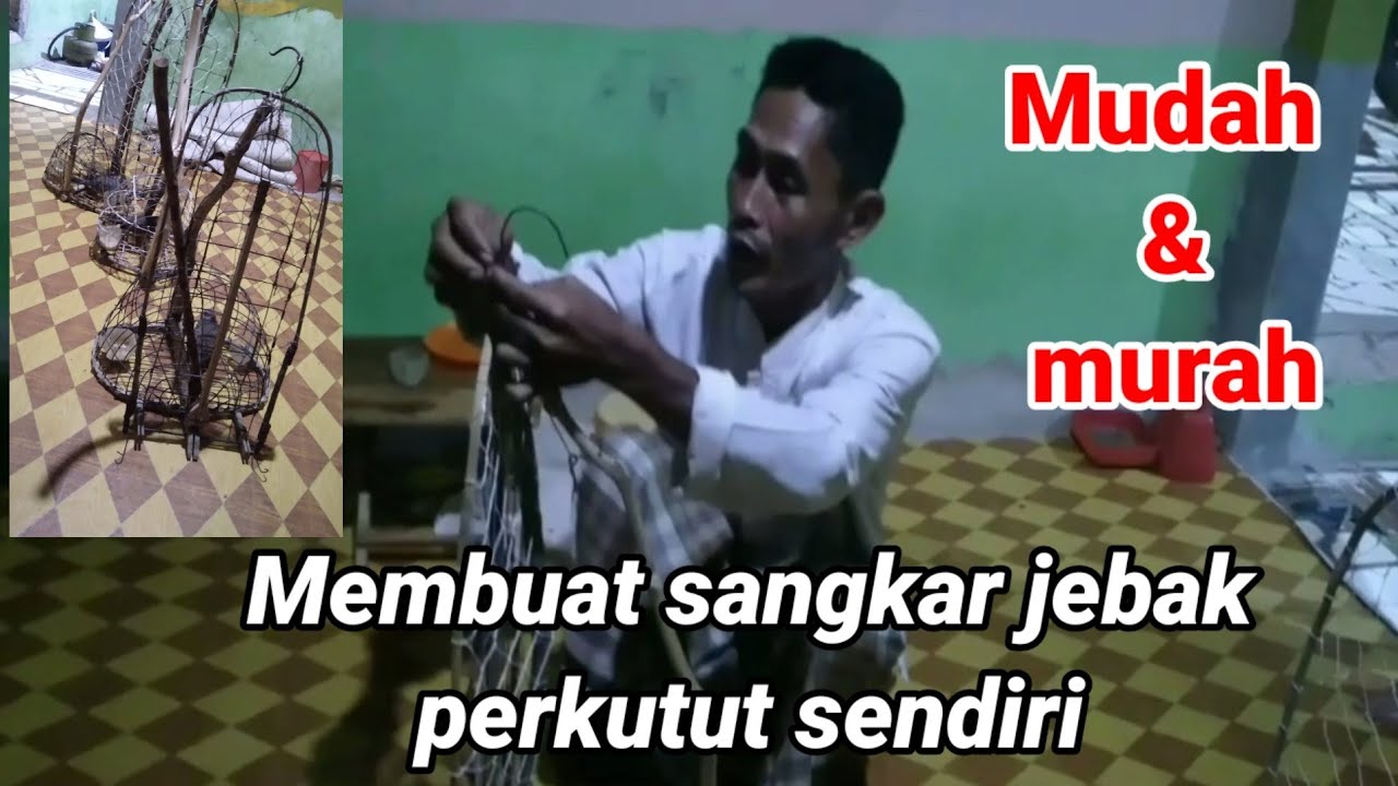Membuat sangkar jebak burung perkutut sendiri @nangkringangin 