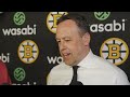 Marco Sturm talks after the Bruins fall @ DAL