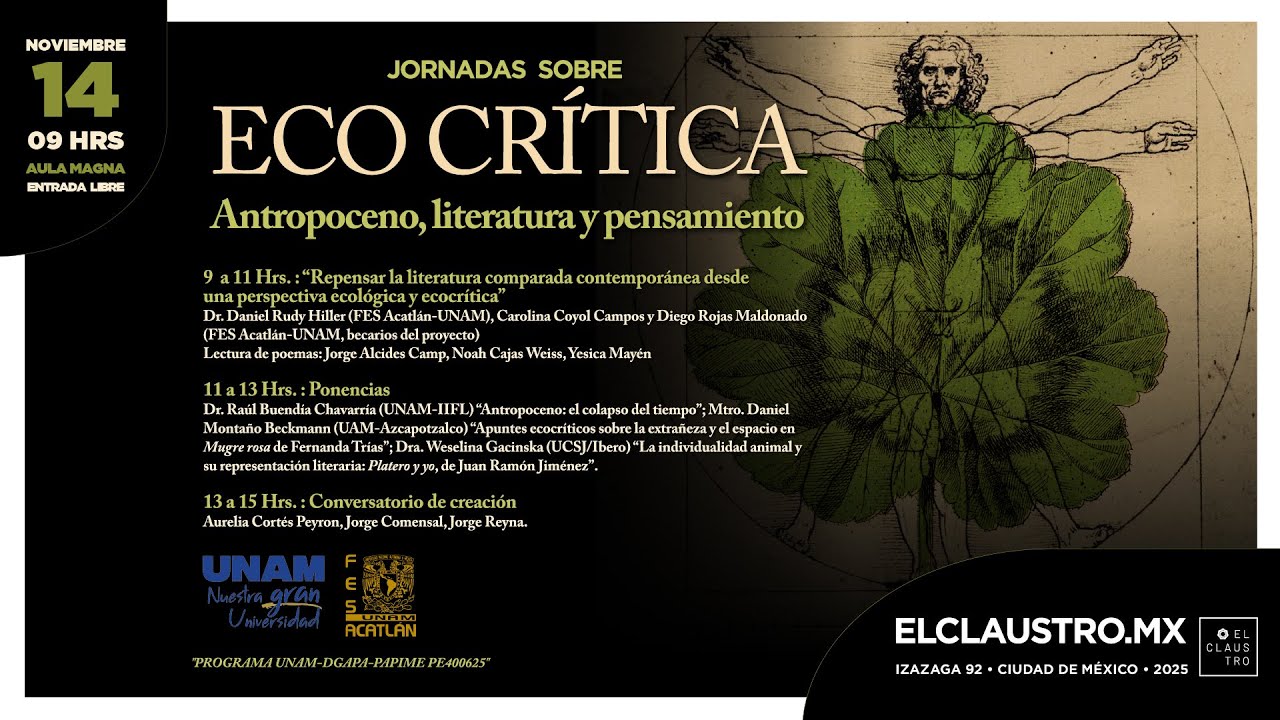 Jornada sobre ecocrítica: Antropoceno, literatura y pensamiento