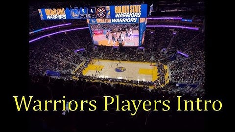 Golden State Warriors Players Introduction | Live View from the Chase Center