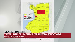 Travel ban to remain in place for much of Erie County until Monday morning
