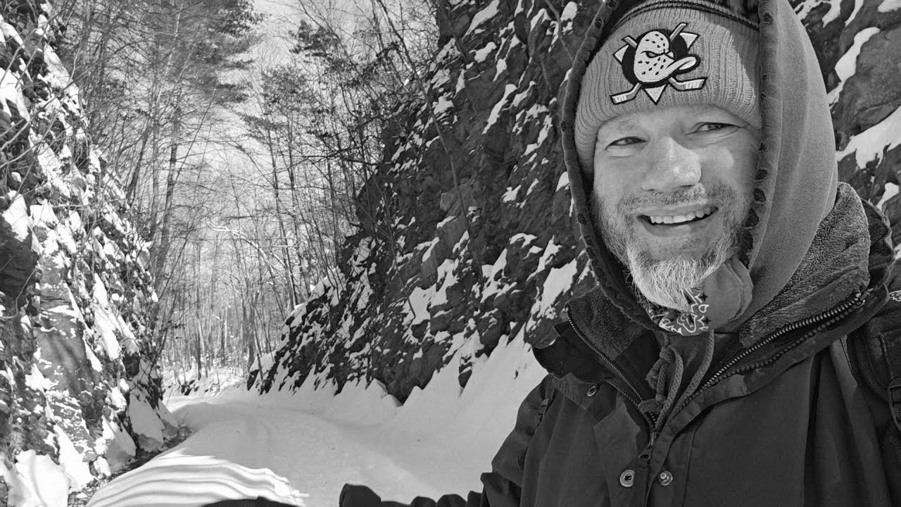 A Peaceful Walk through the Snowy Woods ASMR - Full Video - Black & White Film