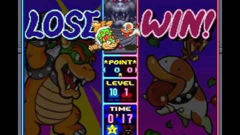 Me VS lv 7 cpu In Tetris Attack