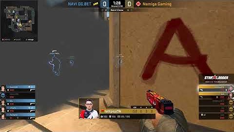 Nemiga vs NAVI: Strong QuadKill HS from S1mple with USP S, StarLadder CIS RMR