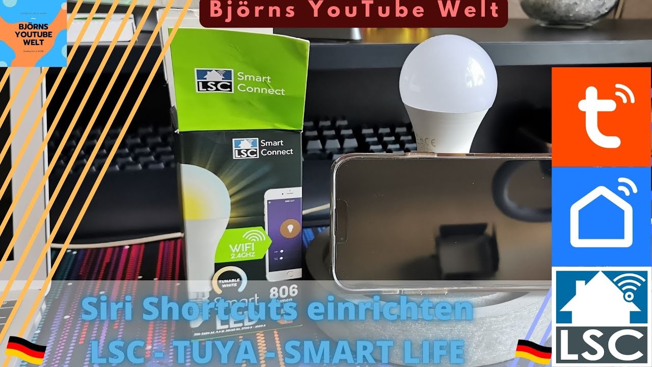 Siri Shortcuts einrichten LSC Smart Connect und Tuya Smart Life