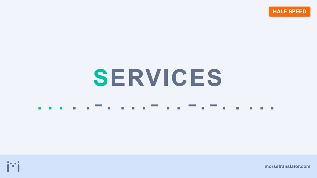 Services in Morse code