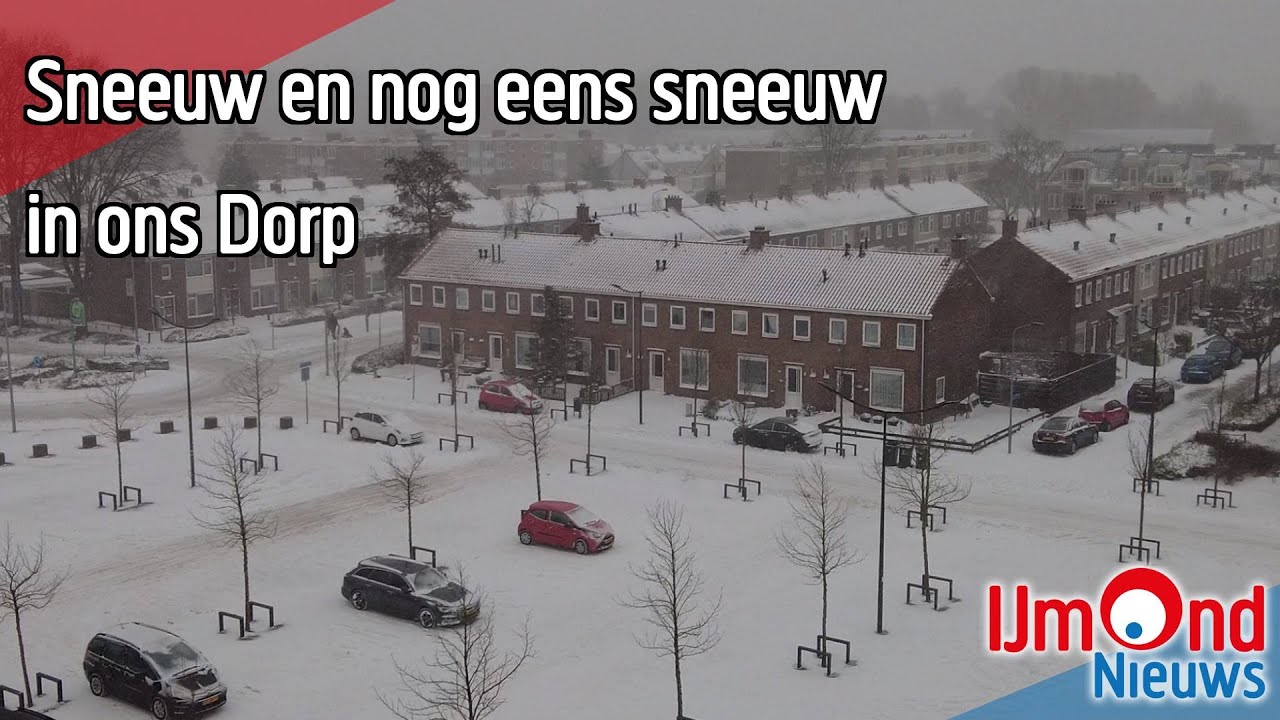 Sneeuw en nog eens sneeuw in ons dorp