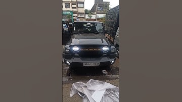 Thar Headlight Fitting with DRL #thar #tharlover #tharmodified #caraccessories #shorts #shortvideo