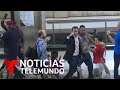 Juan Guaidó es recibido en Venezuela entre golpes y empujones | Noticias Telemundo
