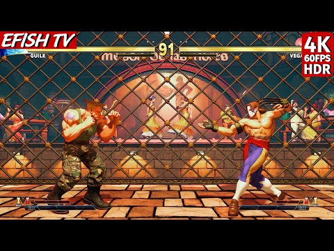 Guile vs Vega (Hardest AI) - Street Fighter V
