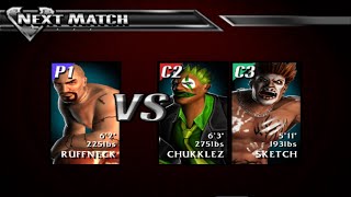 Def Jam Vendetta: Handicap Match| Ruffneck VS Chukklez & Sketch @ Da Bridge (Requested).