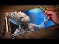 Drawing Time Lapse: Groot from Guardians of the Galaxy