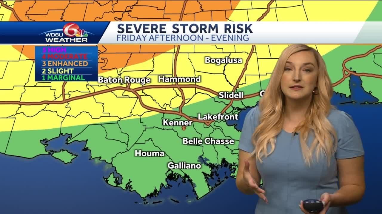 Strong storms possible for some Friday - YouTube