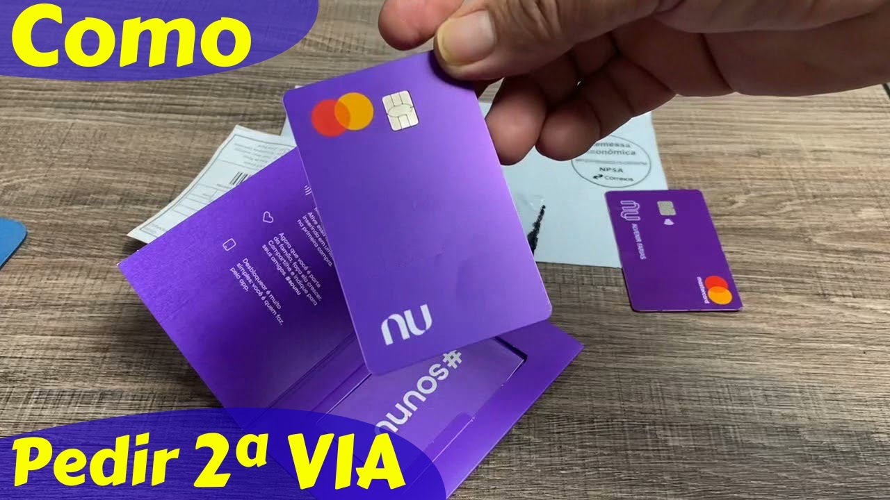 Como solicitar 2ª via do cartão Nubank - YouTube