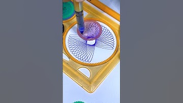 Amazing Spirograph art design #shorts #viral #spirograph #art #asmr #sound #design #art ￼