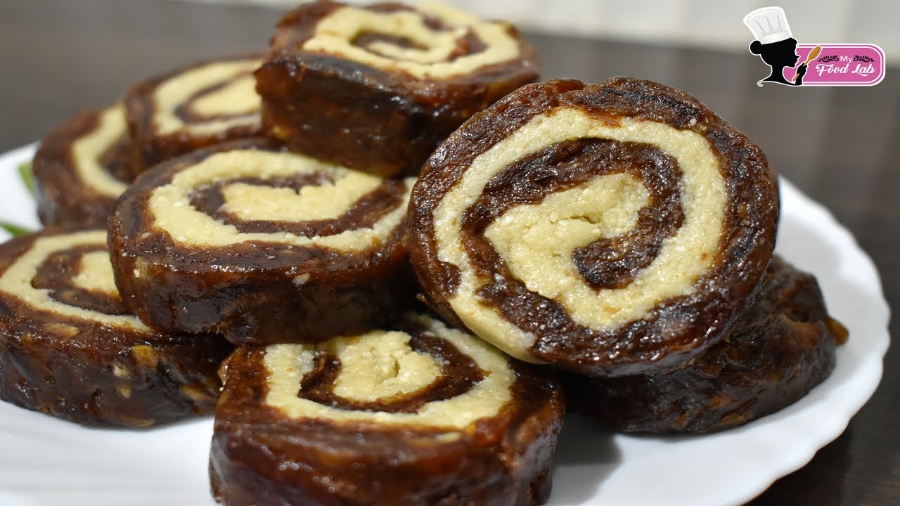 Kaju Khajur Roll Recipe Dates & Nuts Roll Dry Fruit Roll YouTube