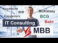 Conseil informatique vs mckinsey bcg bain mbb  quelles sont les diffrences et les similitudes 