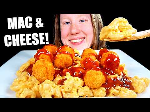Asmr Mac & Cheese Mukbang Eating Sounds