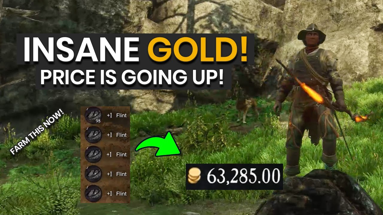 Best Way To Farm Flint & Make Easy Gold In New World After Patch (Gold