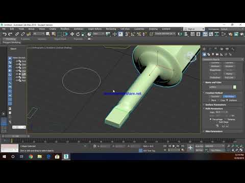 How to make screwdriver in 3ds Max