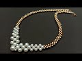 How to make// Pearl Necklace//at home//pearl necklace// useful & easy