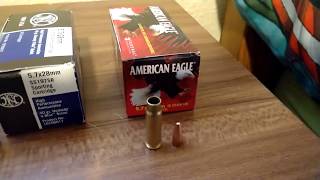 FN 5.7  ammo vs American Eagle ammo