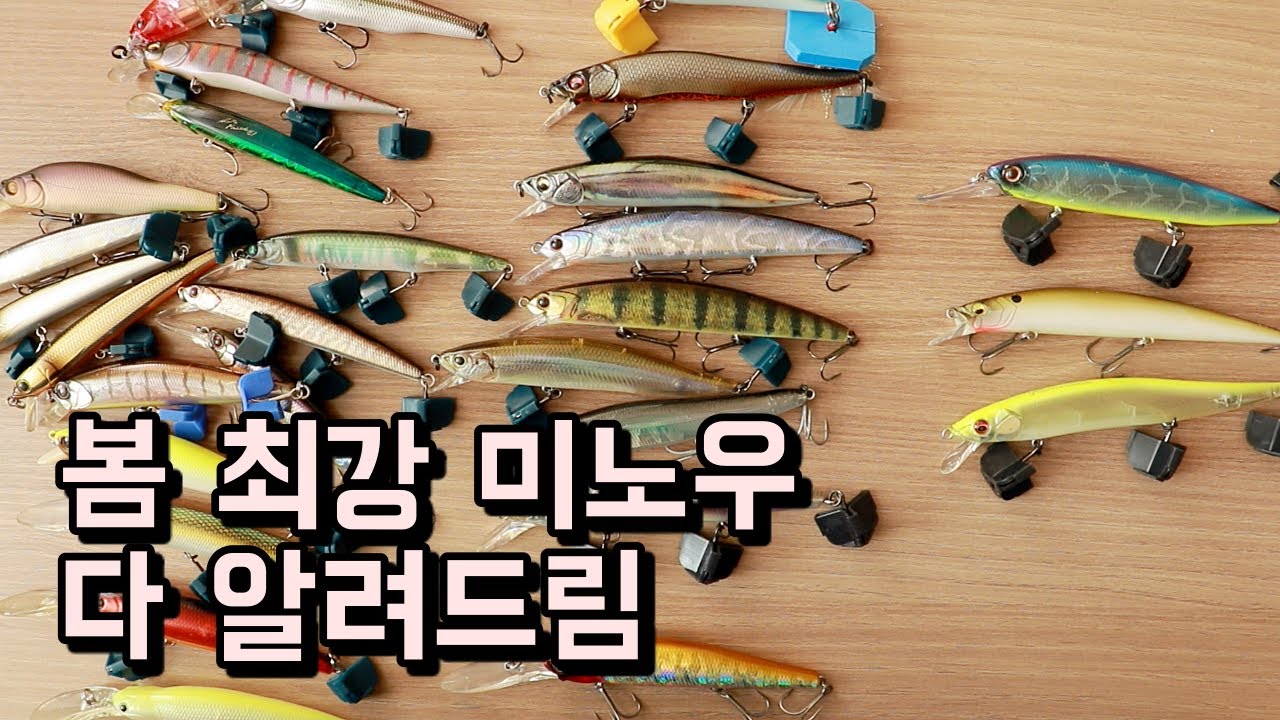 배스낚시 초보를 위한 미노우 총정리 bassfishing minnow lures