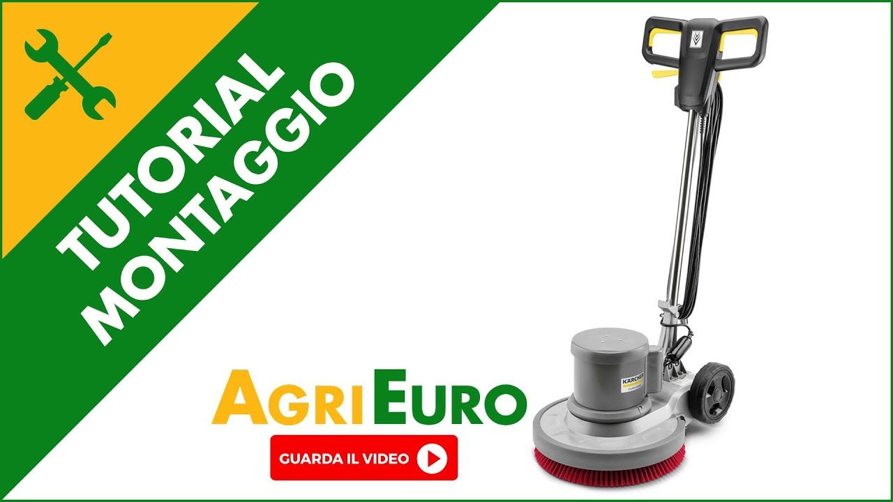 Montaggio lavapavimenti monospazzola Karcher professionale BDS 43/150 C  classic - YouTube