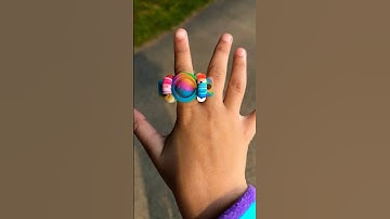 How to make a pop it pet ring #pop it pets #shorts #makingjewellery #homemadejewellery #rings